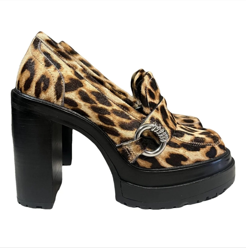 Gianni Bini Leopard Print Platform Heels